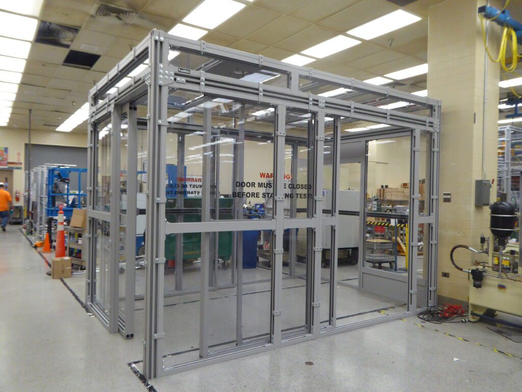 Made in the USA explosive containment room, custom-designed by TotalShield.