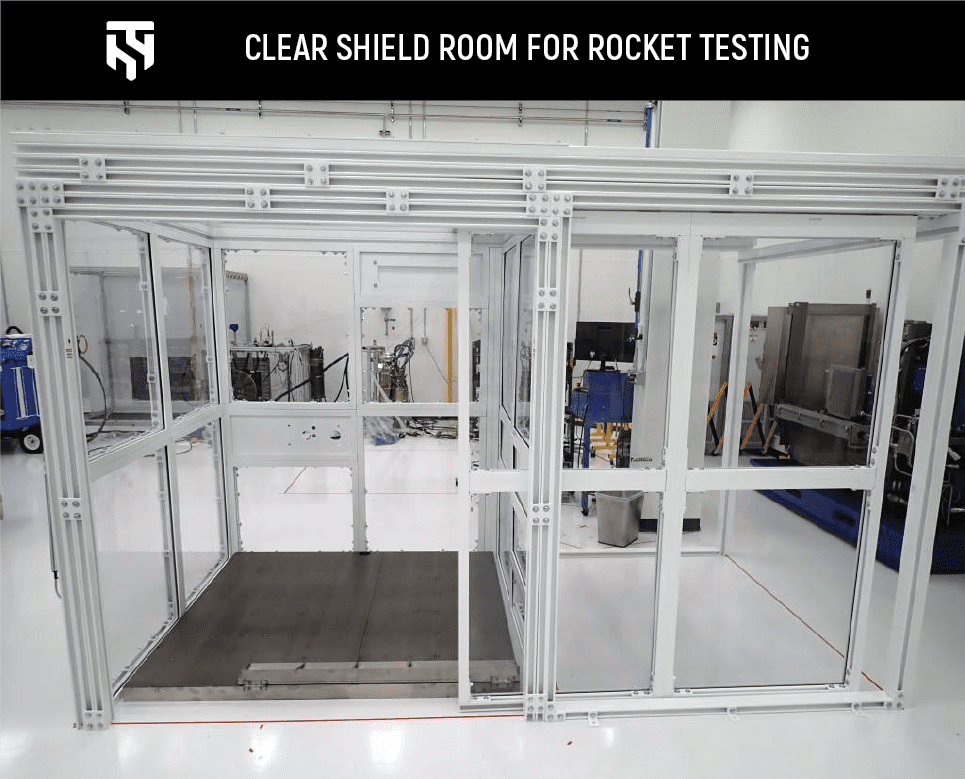 Explosion-resistant room custom-made for rocket testing.