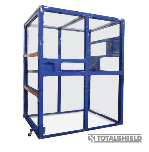 Portable shield room tested and certified for ballistic and blast resistance.
