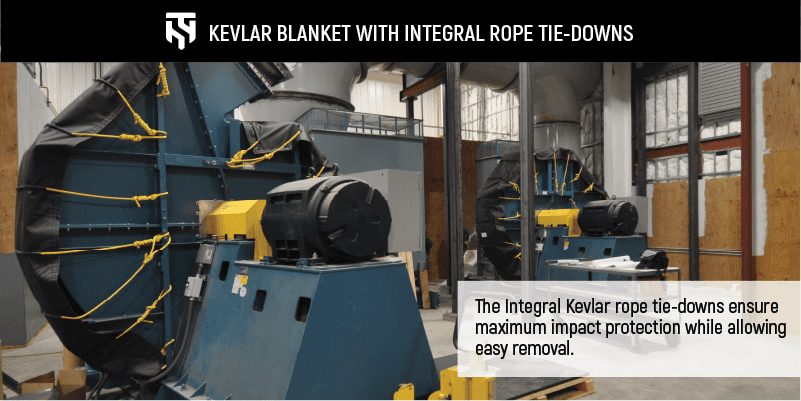Integral Kevlar ropes to maximize protection while allowing easy removal of the ballistic curtain